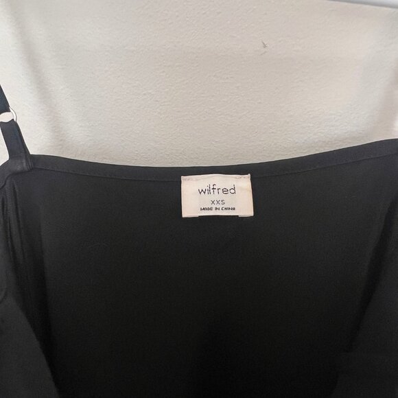 Wilfred Only Slip Satin Midi Dress- Black 2XS - Picture 9 of 9